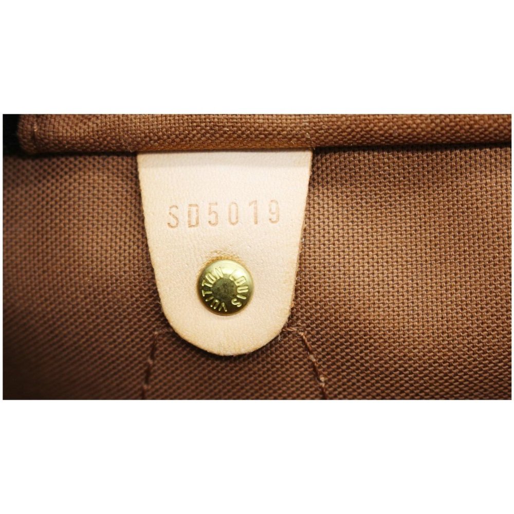 LOUIS VUITTON  Speedy 35 Monogram Canvas Satchel Bag Brown - Picture 11 of 12